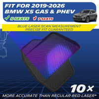 Michelin TPE trunk mat for 2019‑2026 BMW X5 5‑seat version, blue laser scanning design