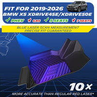 Fits 2019-2026 BMW X5 PHEV 5-seat only, blue laser scanned for ultra-precise molding