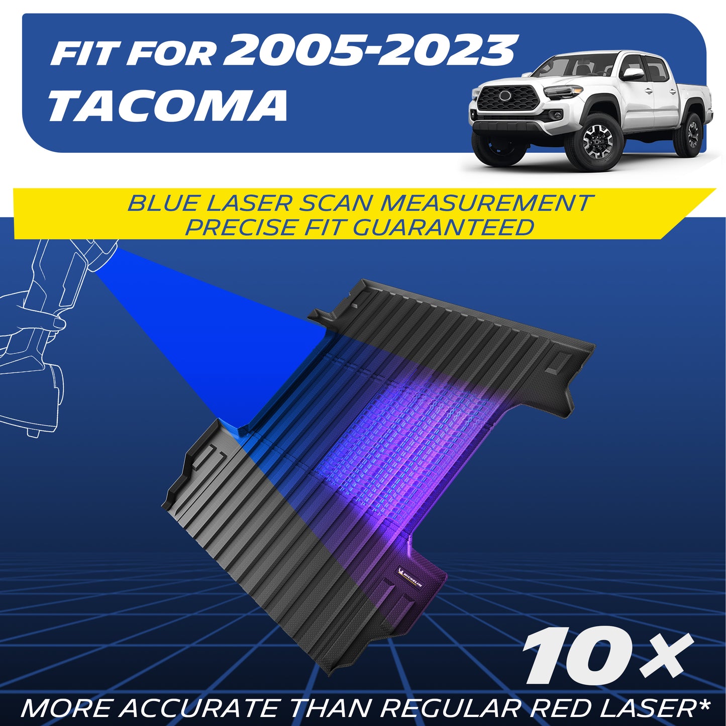 Michelin Toyota Tacoma Truck Bed Mat 2005-2023 (6FT Bed)