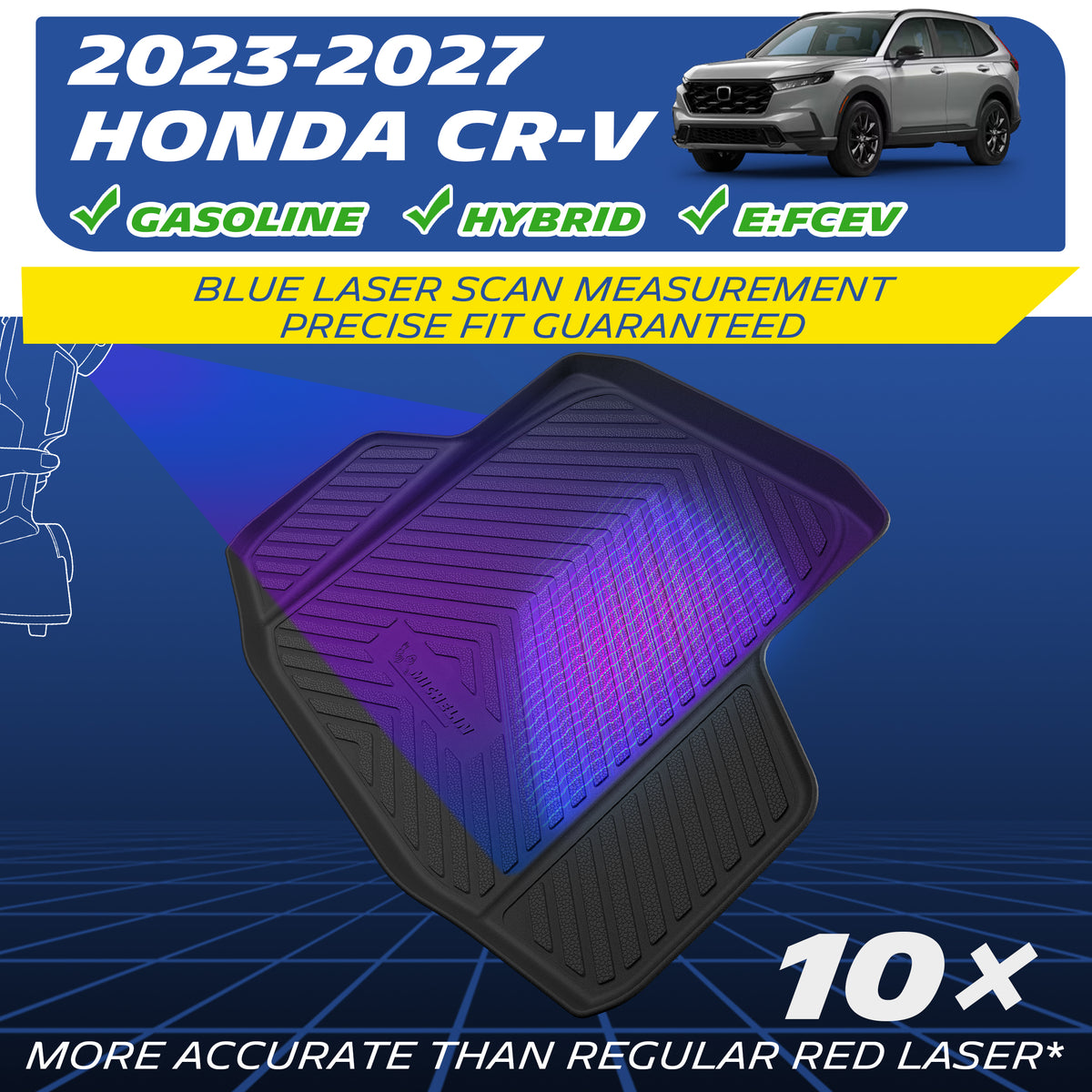 2023-2027 Honda CR-V. Blue laser scan – 10× more accurate.