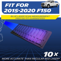 Fits 2015-2020 Ford F-150, Blue Laser Precision Custom Floor Mat