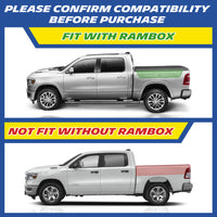 Michelin TPE truck bed mat, please confirm compatibility before purchase: fits models with RamBox system, does not fit models without RamBox.