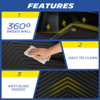 Michelin Trunk Liner for 2018-2026 Honda Accord, All-Weather Trunk Mat, Custom Fit, TPE, Cargo Mat, Non-Slip Cargo Liner