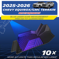 2025-2026 Chevy Equinox/GMC Terrain floor mats, precision laser-measured fit.