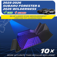 Michelin TPE mat laser scan fit guide for 2025-2026 Subaru Forester gas model