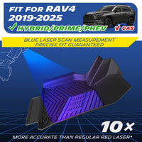 Michelin floor mats fit for Toyota RAV4 2019-2025 Hybrid Prime PHEV, precise fit guaranteed with blue laser scan measurement