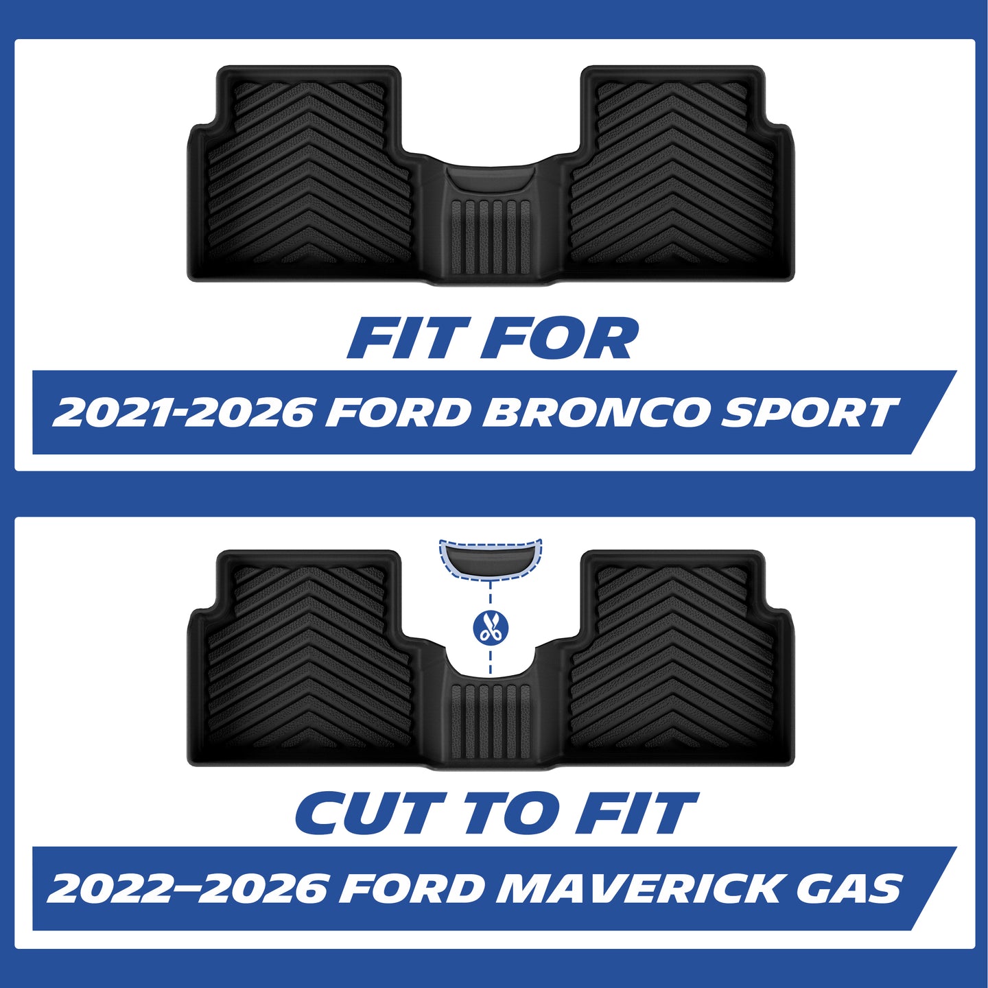 Michelin floor mats fitment for 2021-2026 Ford Bronco Sport and 2022-2026 Ford Maverick