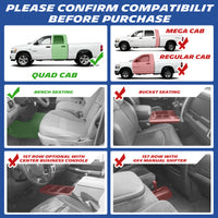 Michelin TPE floor mats, please confirm compatibility before purchase: available for Quad Cab, Bench Seat, with or without center business console and 4x4 manual shifter in first row.
