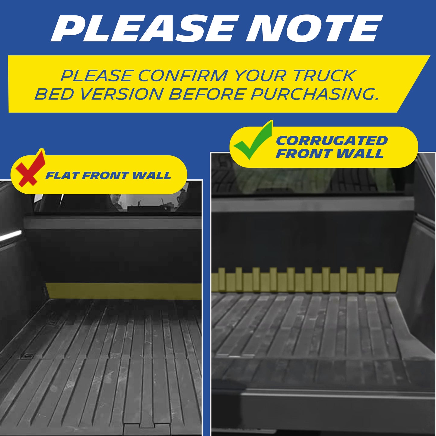 Michelin Truck Bed Mat for 2023-2026 Tesla Cybertruck, TPE Truck Bed Liner, Not Fit Cyberbeast