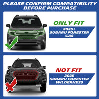 Subaru Forester compatibility comparison chart for TPE floor mats