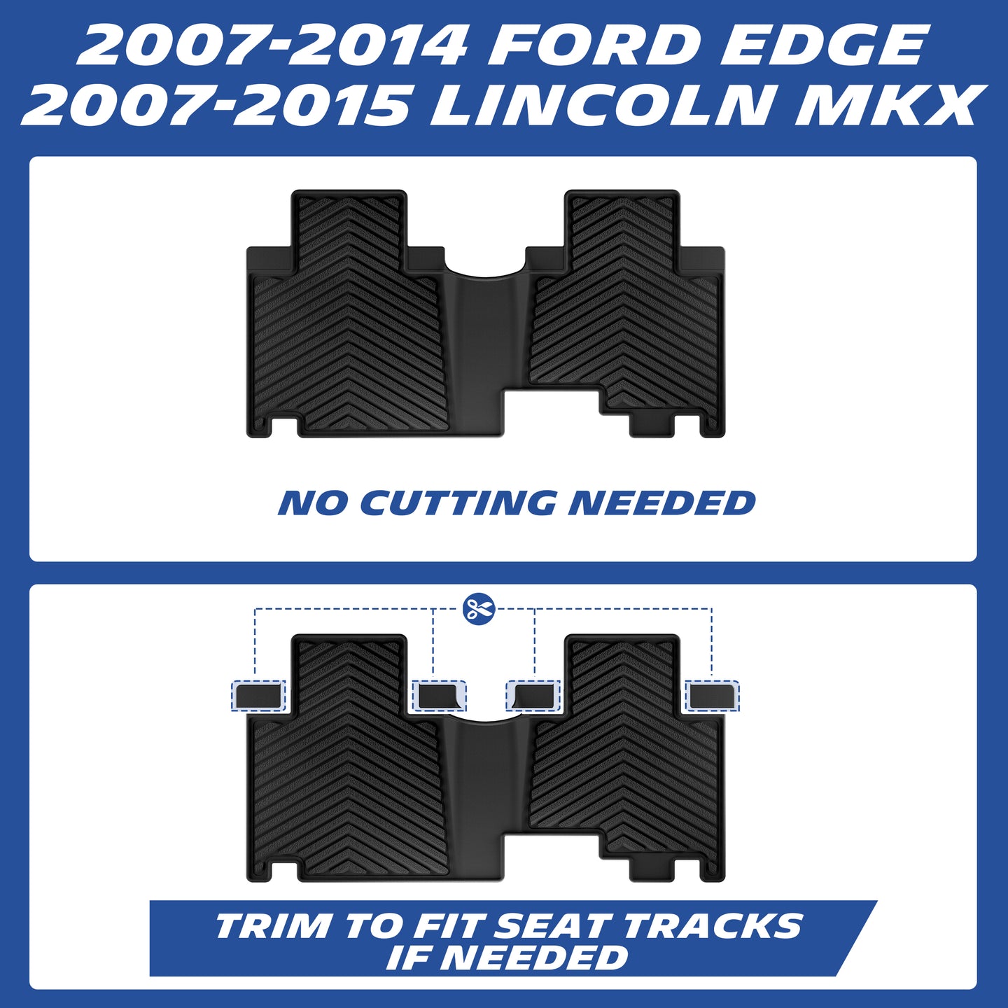 Michelin floor mats fitment for 2007-2014 Ford Edge and 2007-2015 Lincoln MKX