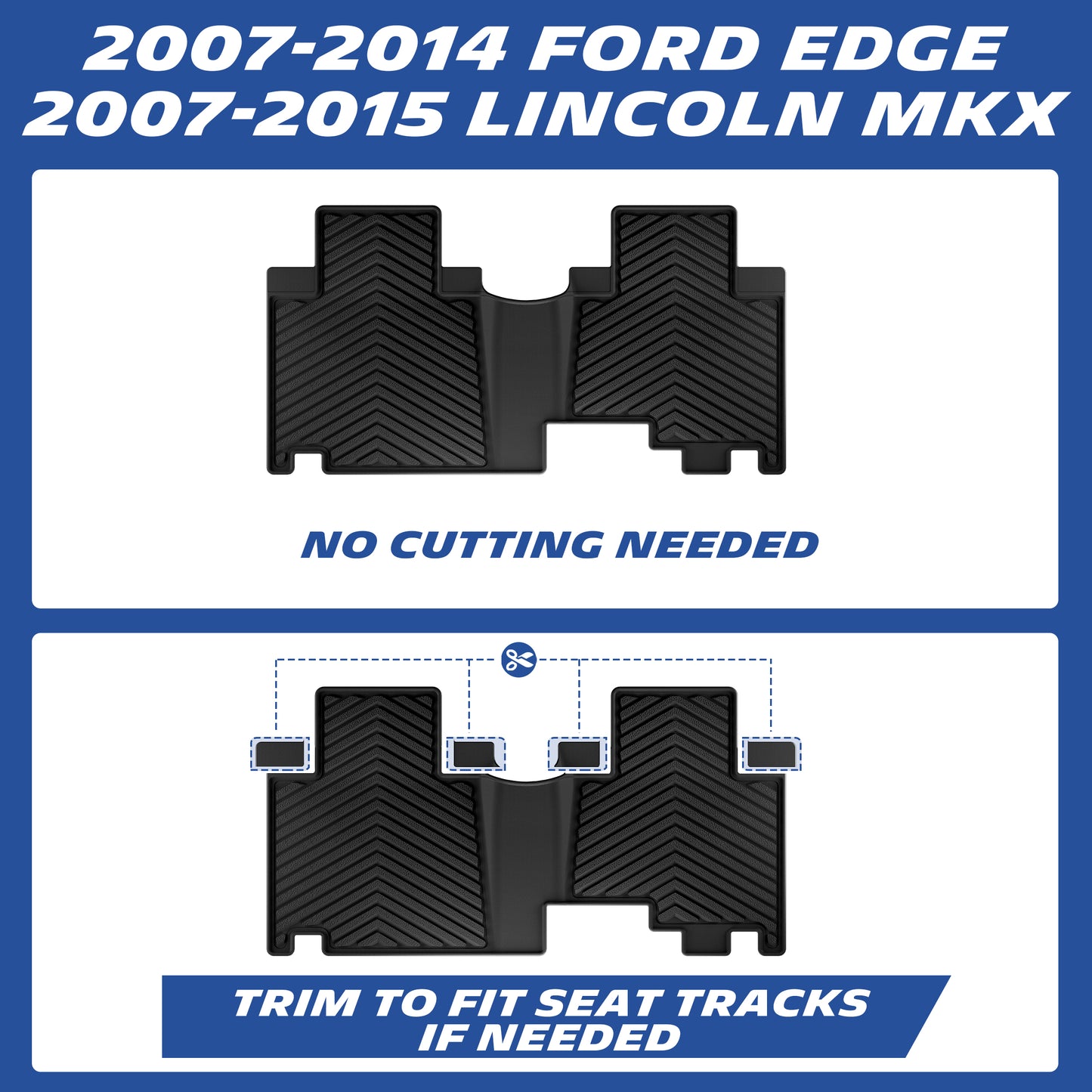 Michelin floor mats fitment for 2007-2014 Ford Edge and 2007-2015 Lincoln MKX