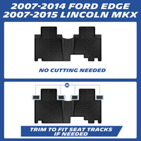 Michelin floor mats fitment for 2007-2014 Ford Edge and 2007-2015 Lincoln MKX