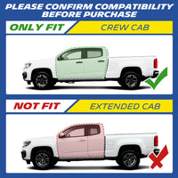 Fitment guide: Only compatible with Crew Cab models; not suitable for Extended Cab trucks.