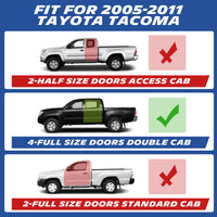 2005-2011 toyoya tacoma floor mat fitment guide