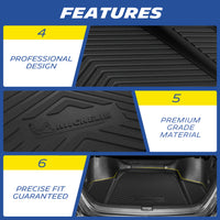 Michelin Trunk Liner for 2018-2026 Honda Accord, All-Weather Trunk Mat, Custom Fit, TPE, Cargo Mat, Non-Slip Cargo Liner