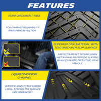 Michelin Ford Super Duty floor mats 2017-2026 textured anti-slip surface and reinforcement ribs