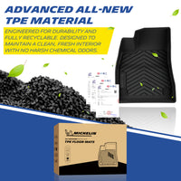 Michelin Floor Mats for 2024/2025/2026 Tesla Model 3 Highland & Standard, 3PCS, All-Weather Floor Liner, Custom Fit, Durable TPE, Non-Slip