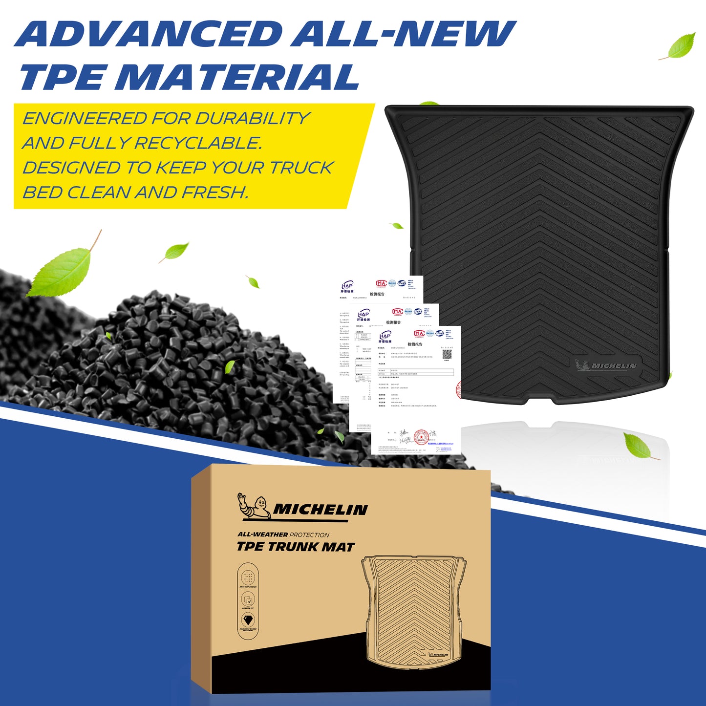 Michelin Trunk Liner for Tesla New Model Y 2025 2026 Juniper, Trunk Mat, Custom Fit, Durable TPE, Cargo Mat, Cargo Liner