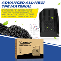 Michelin Premier Floor Mats for 2015-2022 Chevy Colorado/GMC Canyon Crew Cab, 3Piece