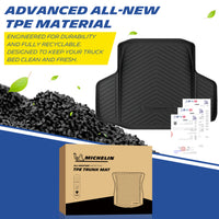 Michelin Trunk Liner for 2018-2026 Honda Accord, All-Weather Trunk Mat, Custom Fit, TPE, Cargo Mat, Non-Slip Cargo Liner