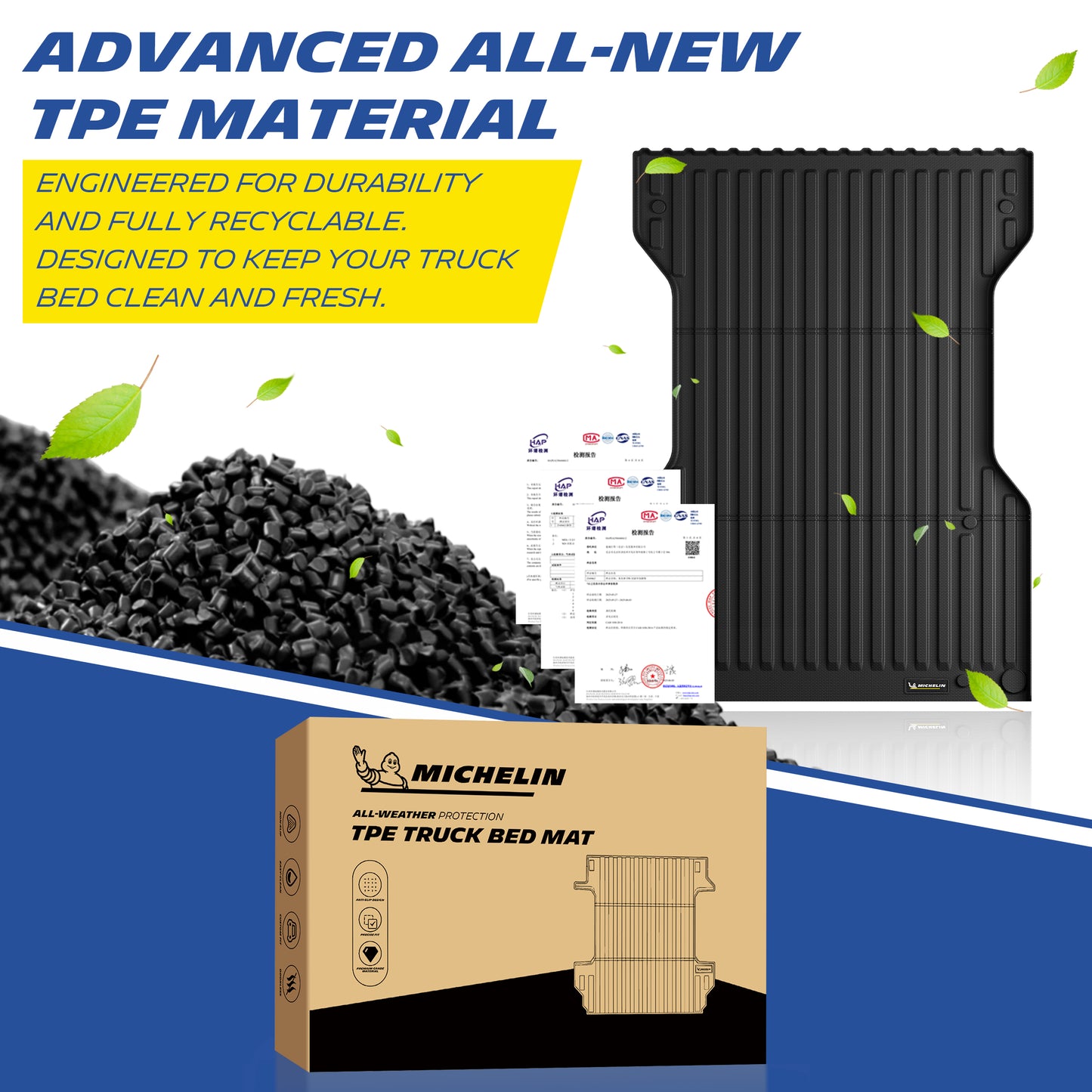 Michelin Toyota Tacoma Truck Bed Mat 2005-2023 (6FT Bed)