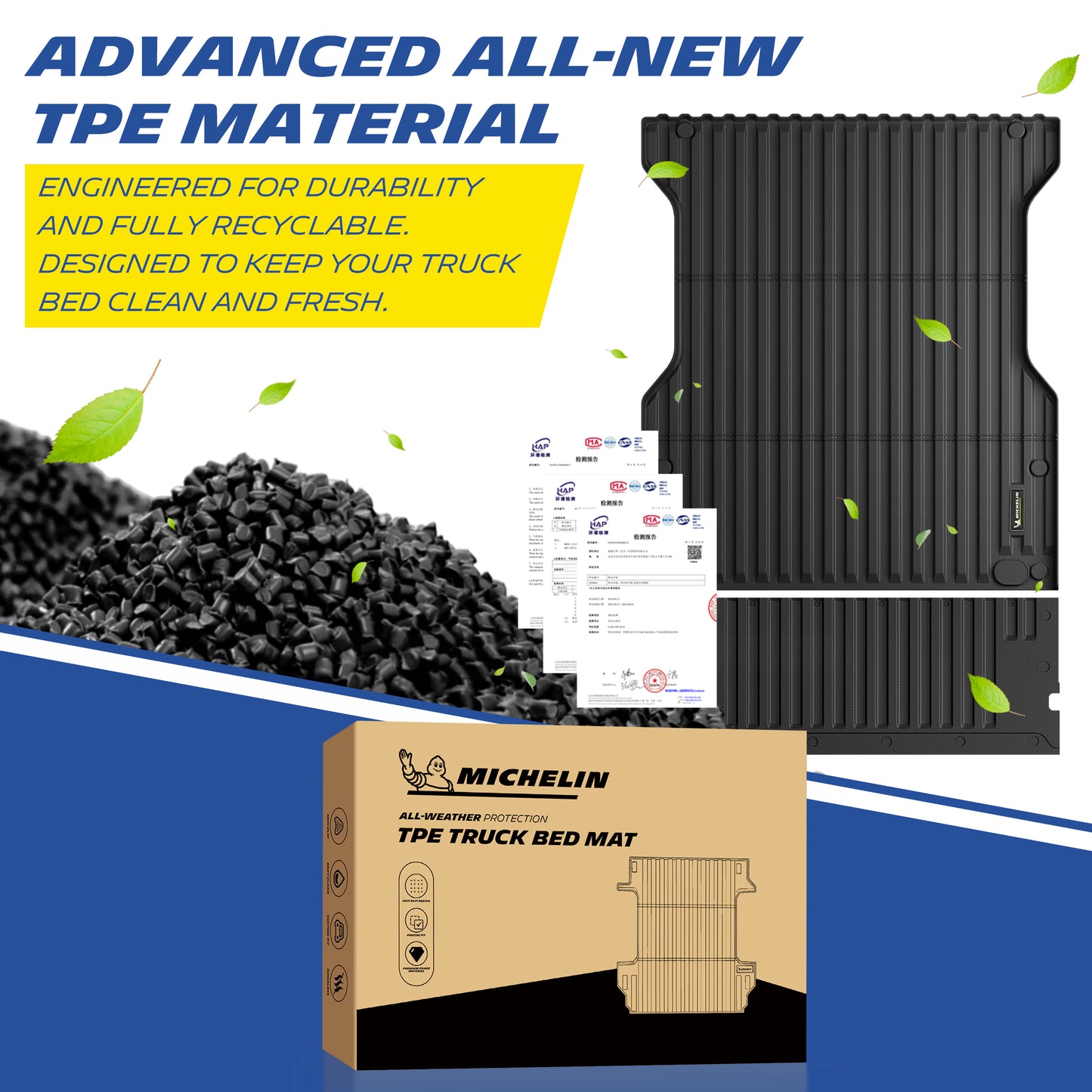 Michelin Toyota Tacoma Bed Mat & Tailgate Protector 2024-2026 (5FT)