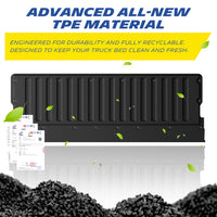 Michelin Truck Tailgate Protector for 2005-2023 Toyota Tacoma, All-Weather Tailgate Mat, Custom Fit, TPE, Pad