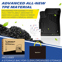 Michelin TPE all-weather floor mats, odor-free and recyclable