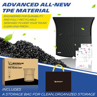 Elite Series Trunk Liner & Frunk Mats & Rear Lower Mat for 2025 2026 Tesla Model Y Juniper Accessories, 5 Seat, Not Fit Standard, All-Weather Trunk Mat, Cargo Mat, Non-Slip
