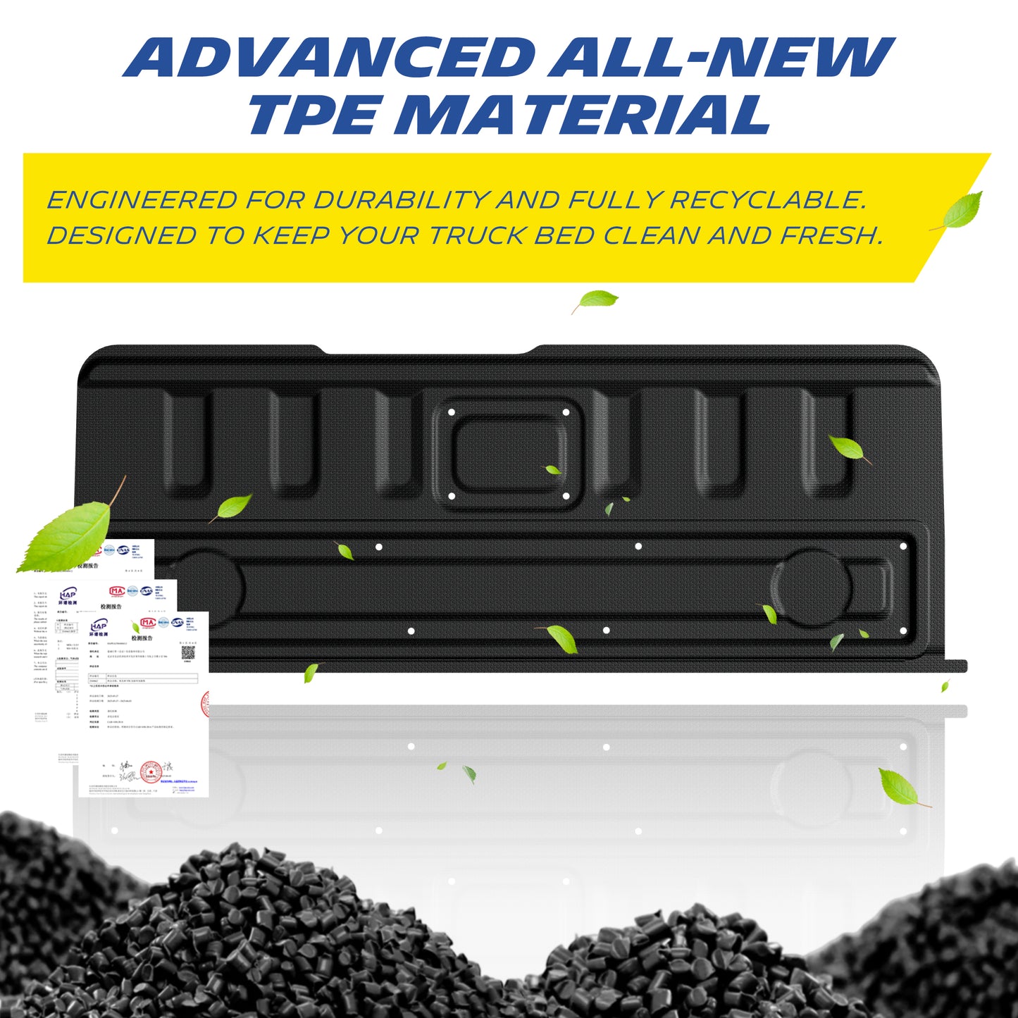 Michelin Truck Tailgate Protector for 2020-2024 2025 2026 Jeep Gladiator, All-Weather Tailgate Mat, Custom Fit, Durable TPE, Non-Slip