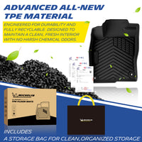 Premium odorless recyclable TPE material display for Michelin floor mats, comes with branded storage bag & gift box
