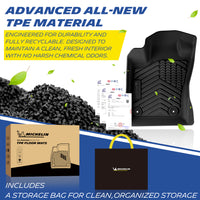 Premium odorless recyclable TPE material for Michelin floor mats, comes with storage carry bag