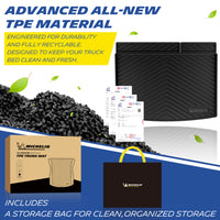 Recyclable durable TPE trunk mat, with original box & storage bag