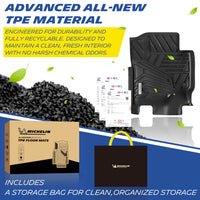Michelin Ford Super Duty floor mats 2017-2026 TPE material with recyclable construction