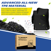 Michelin car floor mats made of premium recyclable odorless TPE raw material
