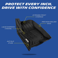 Michelin Elite Custom Fit Floor Mats for Chevy Silverado & GMC Sierra Crew Cab (2019-2026)