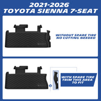 Michelin Trunk Mat fitment for 2021-2026 Toyota Sienna 7-seat
