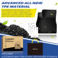 Premium Recyclable TPE, Odor-Free, Durable Floor Mats with Storage Bag