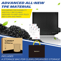 Michelin recyclable premium TPE trunk mat with storage bag and original packaging
