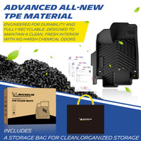 Premium Recyclable TPE, Odor-Free, Durable Floor Mats with Storage Bag