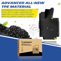 Michelin new TPE material car floor mat with storage bag


