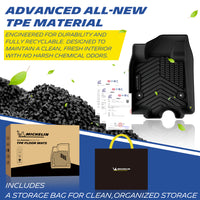 Michelin TPE all-weather floor mats, odor-free and recyclable