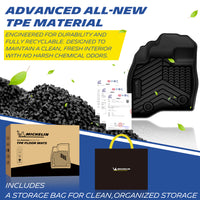 Premium odorless recyclable TPE material display for Michelin floor mats, comes with branded storage bag & gift box
