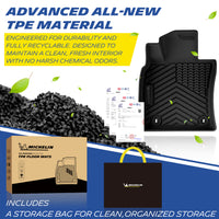 Premium Recyclable TPE, Odor-Free, Durable Floor Mats with Storage Bag
