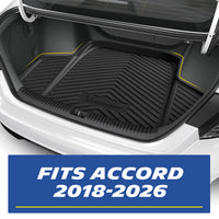 Michelin Trunk Liner for 2018-2026 Honda Accord, All-Weather Trunk Mat, Custom Fit, TPE, Cargo Mat, Non-Slip Cargo Liner