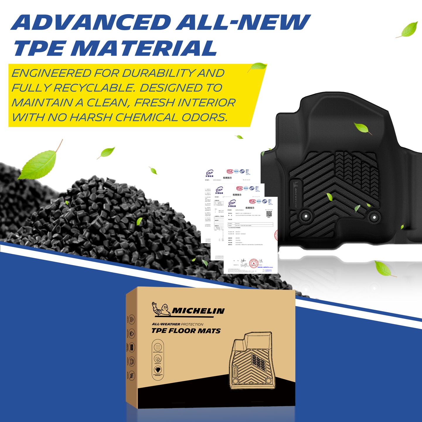 2019-2026 Chevy Silverado floor mats, precision laser-measured fit.