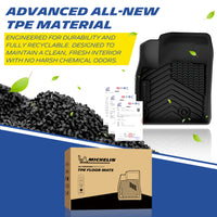 Michelin car floor mats made of premium recyclable odorless TPE raw material
