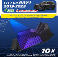 Premier Front & Rear Floor Mats for Toyota RAV4 (2019-2025) - 3 Piece Set