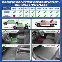 Michelin 1st Row Floor Mats for Silverado & Sierra (2019-2026)
